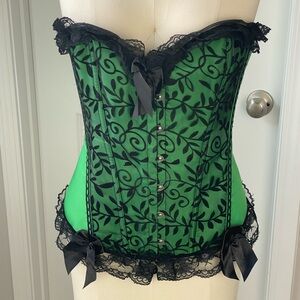 Green & Black Corset
